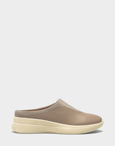 Comfortable Women's Mule in Natural Faux Leather/neoprene