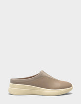 Comfortable Women's Mule in Natural Faux Leather/neoprene