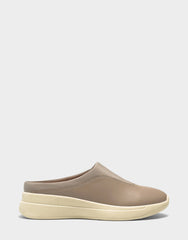 Comfortable Women's Mule in Natural Faux Leather/neoprene