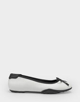 Comfortable Women's Sneakerina In White Faux Leather