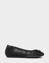Comfortable Women's Sneakerina in Black Mesh