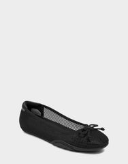 Comfortable Women's Sneakerina in Black Mesh