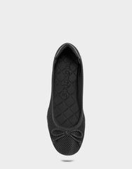 Comfortable Women's Sneakerina in Black Mesh