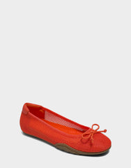 Comfortable Women's Sneakerina in Orange Mesh