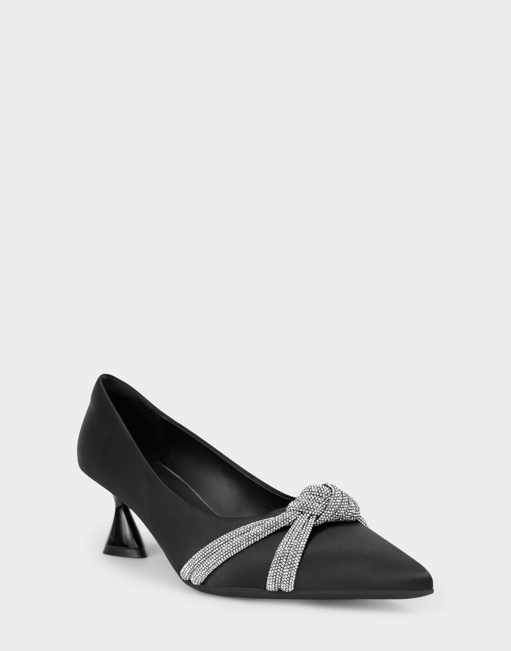 Women's Pump in Black Satin