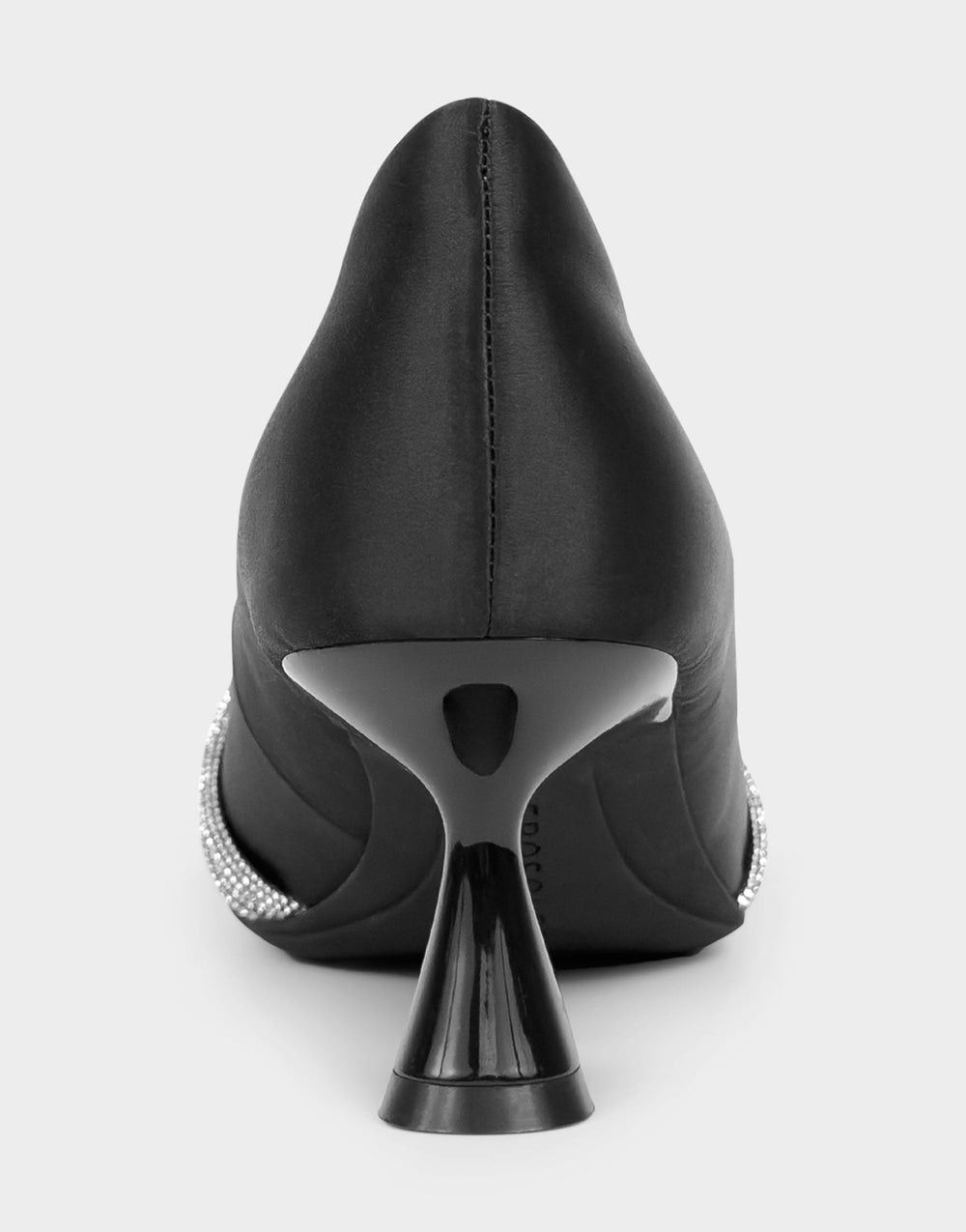 Women's Pump in Black Satin