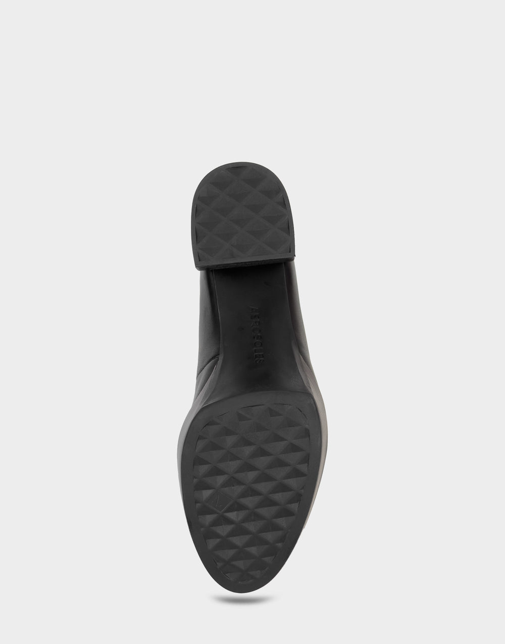 Women's Platform Pump in Black Leather