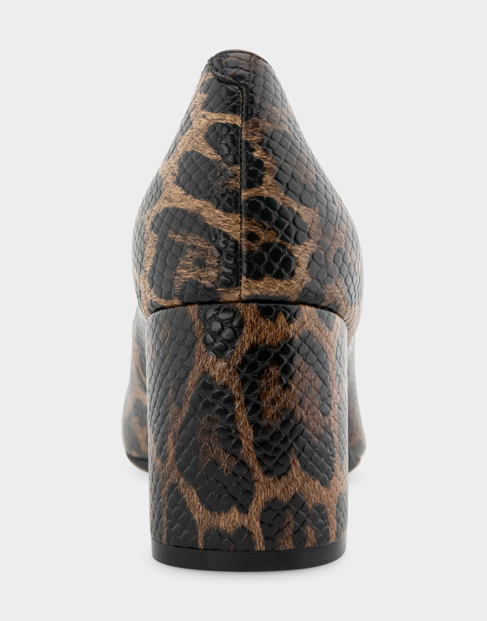 Women's Pump in Mocha Jaguar Embossed Print