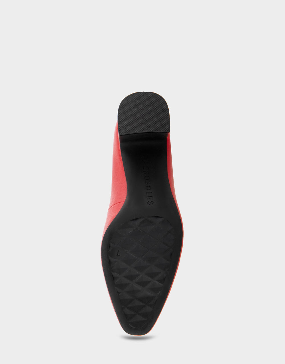Minetta Racing Red Leather Mid-Heel Pump