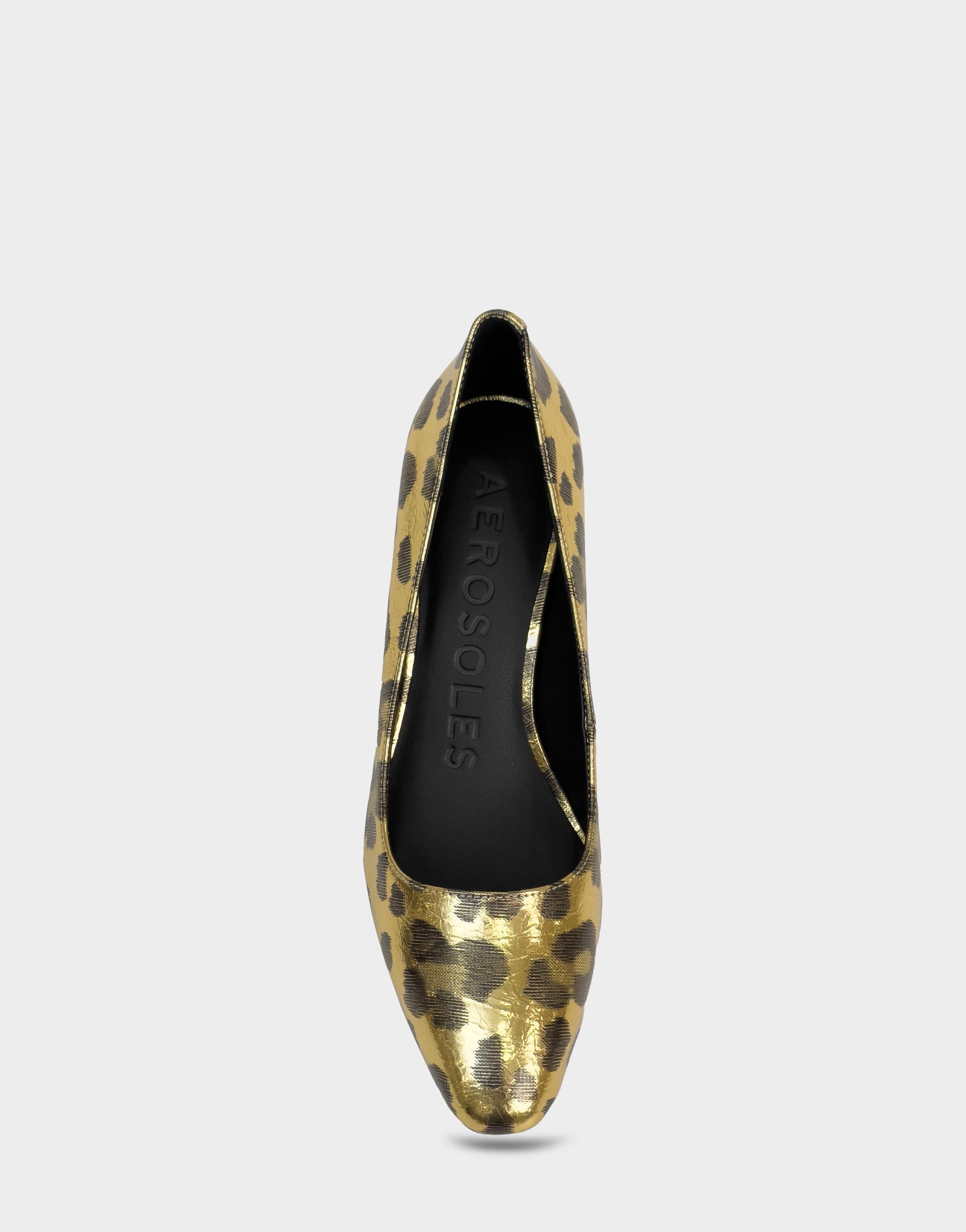 Women's Pump in Metallic Leopard