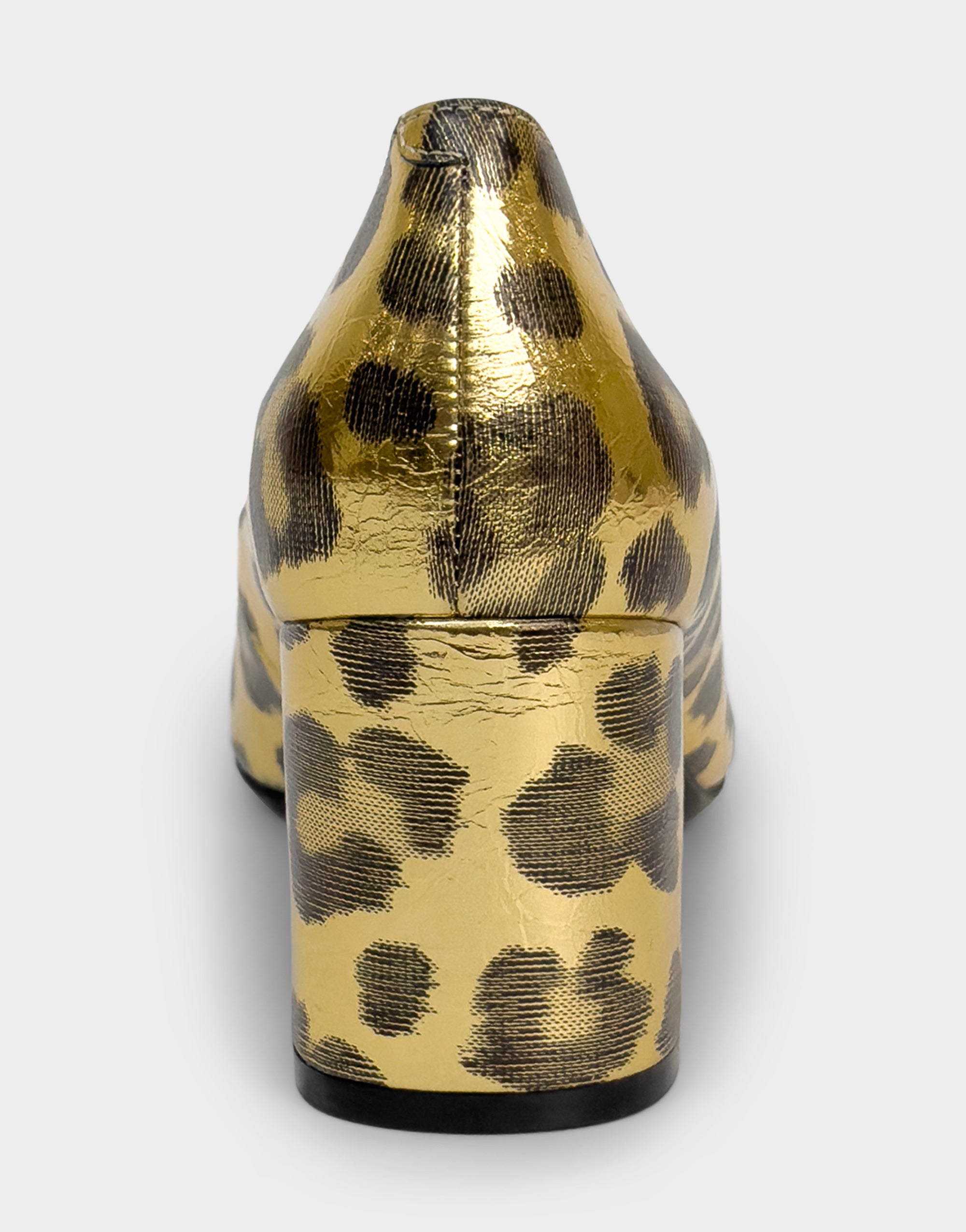 Women's Pump in Metallic Leopard
