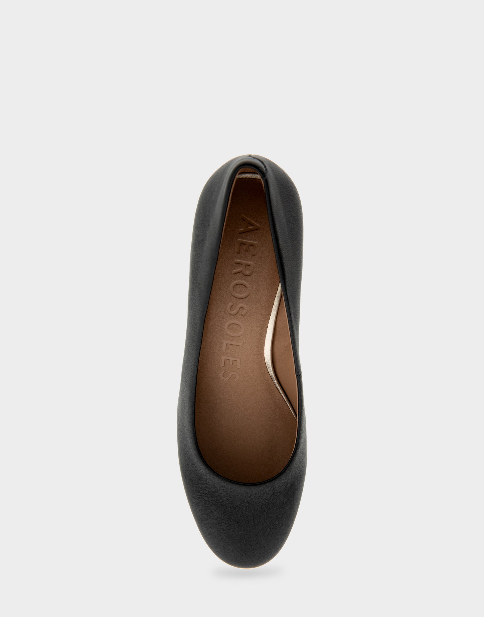 Ebel Black Genuine Leather Mid Heel Pump