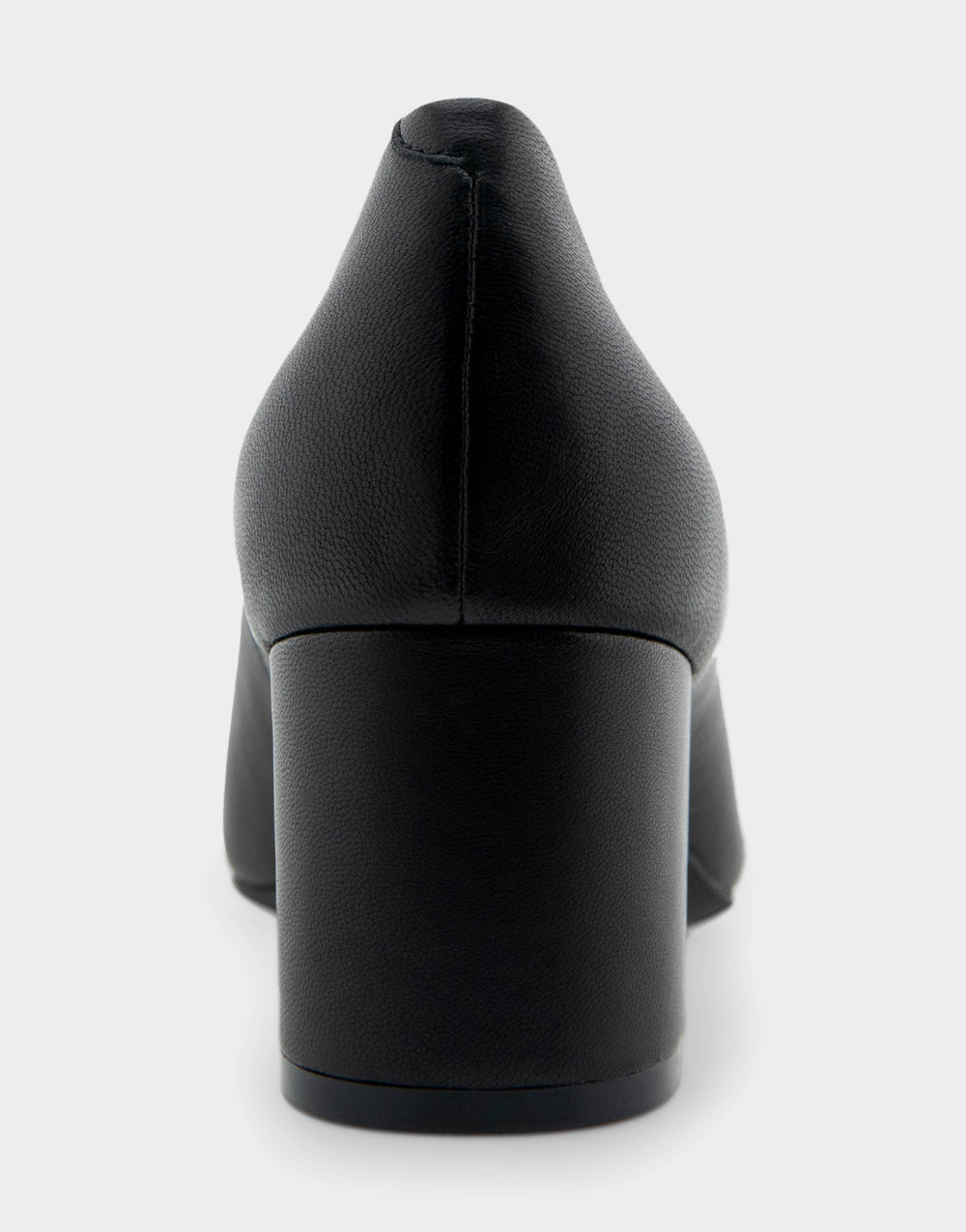 Ebel Black Genuine Leather Mid Heel Pump