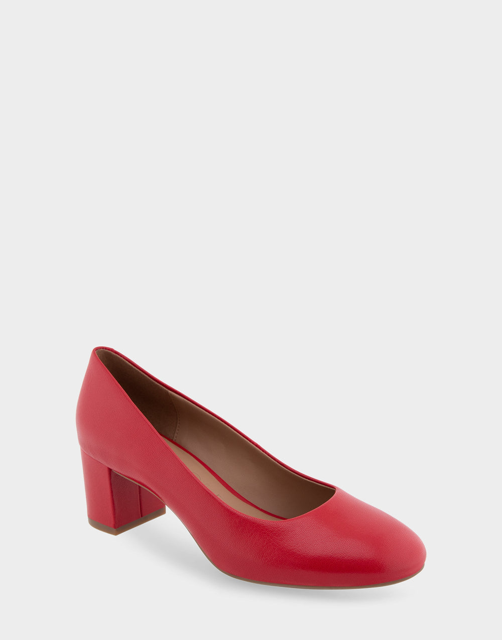 Ebel Racing Red Leather Mid Heel Pump