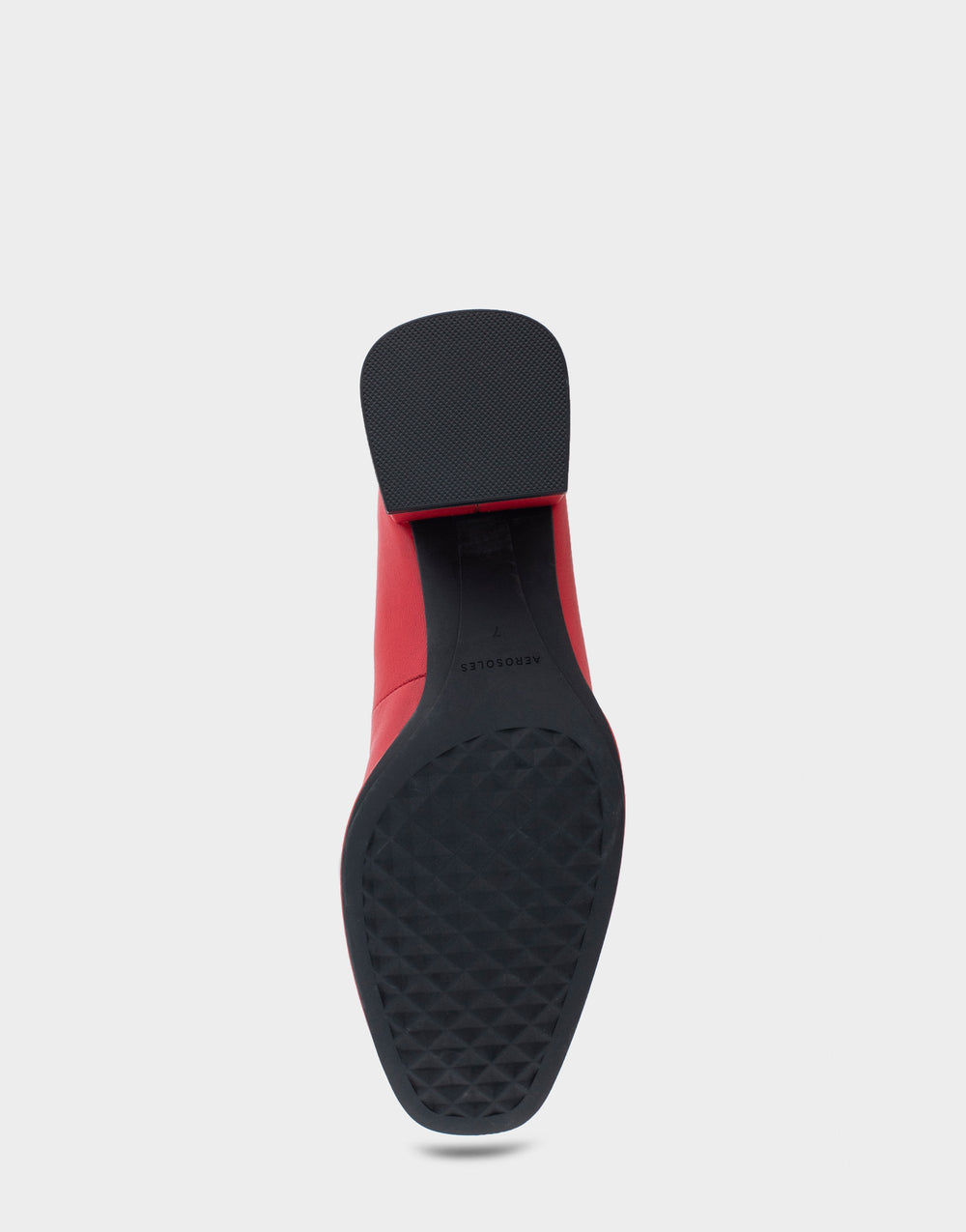 Alae Racing Red Genuine Leather Mid Heel Pump