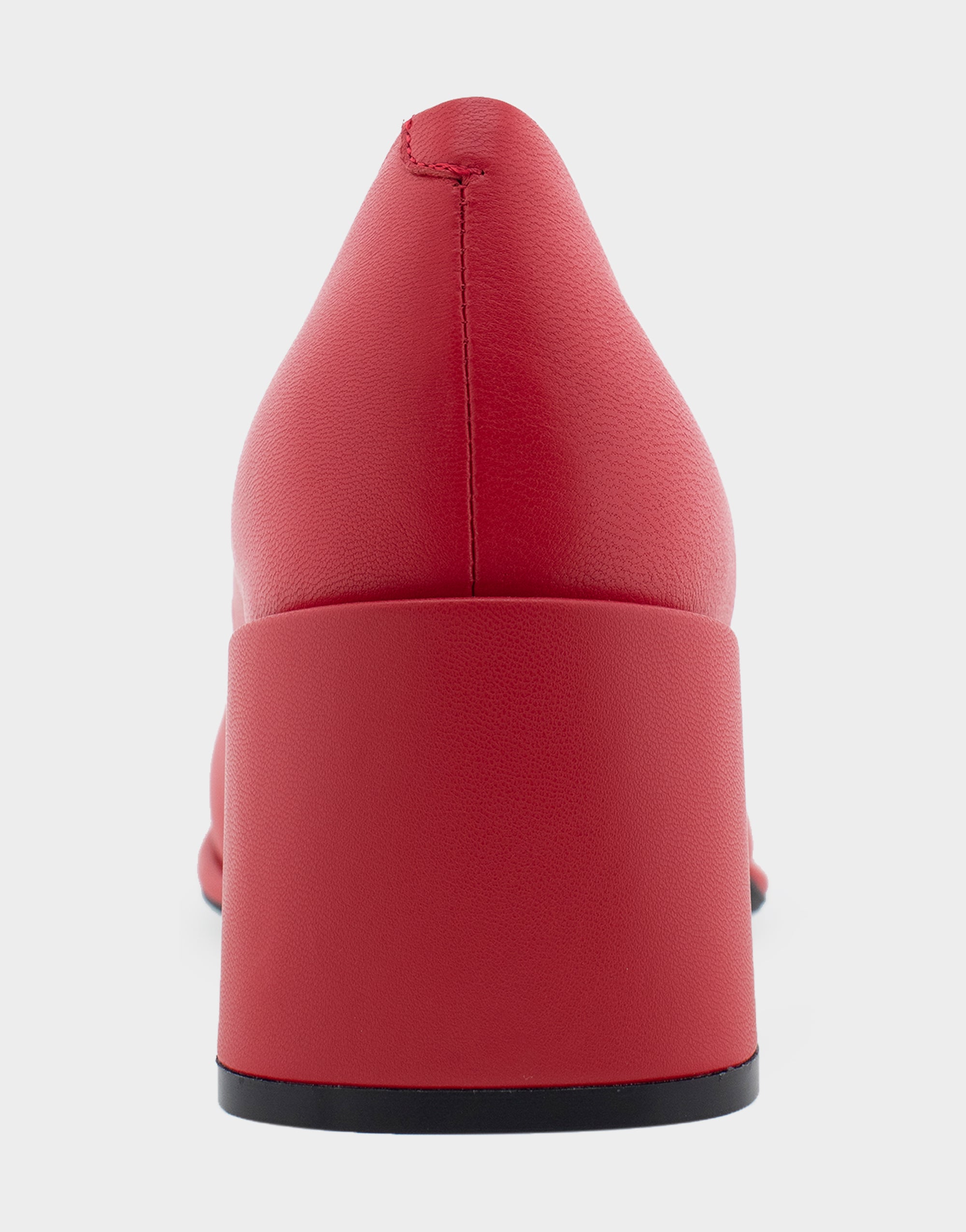 Alae Racing Red Genuine Leather Mid Heel Pump