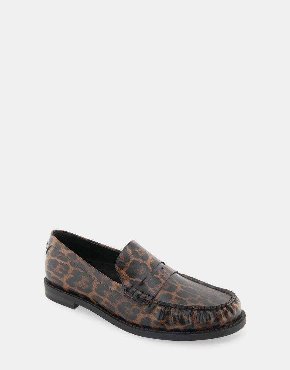 Women's Loafer in Leopard Print Faux Leather