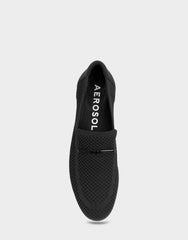 Women's Loafer in Black Knit