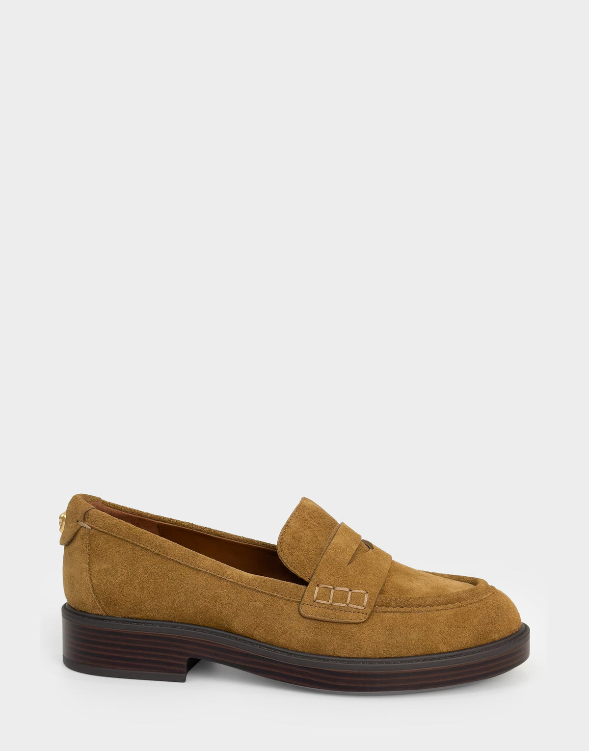 Women's Tailored Loafer in Tobacco Suede