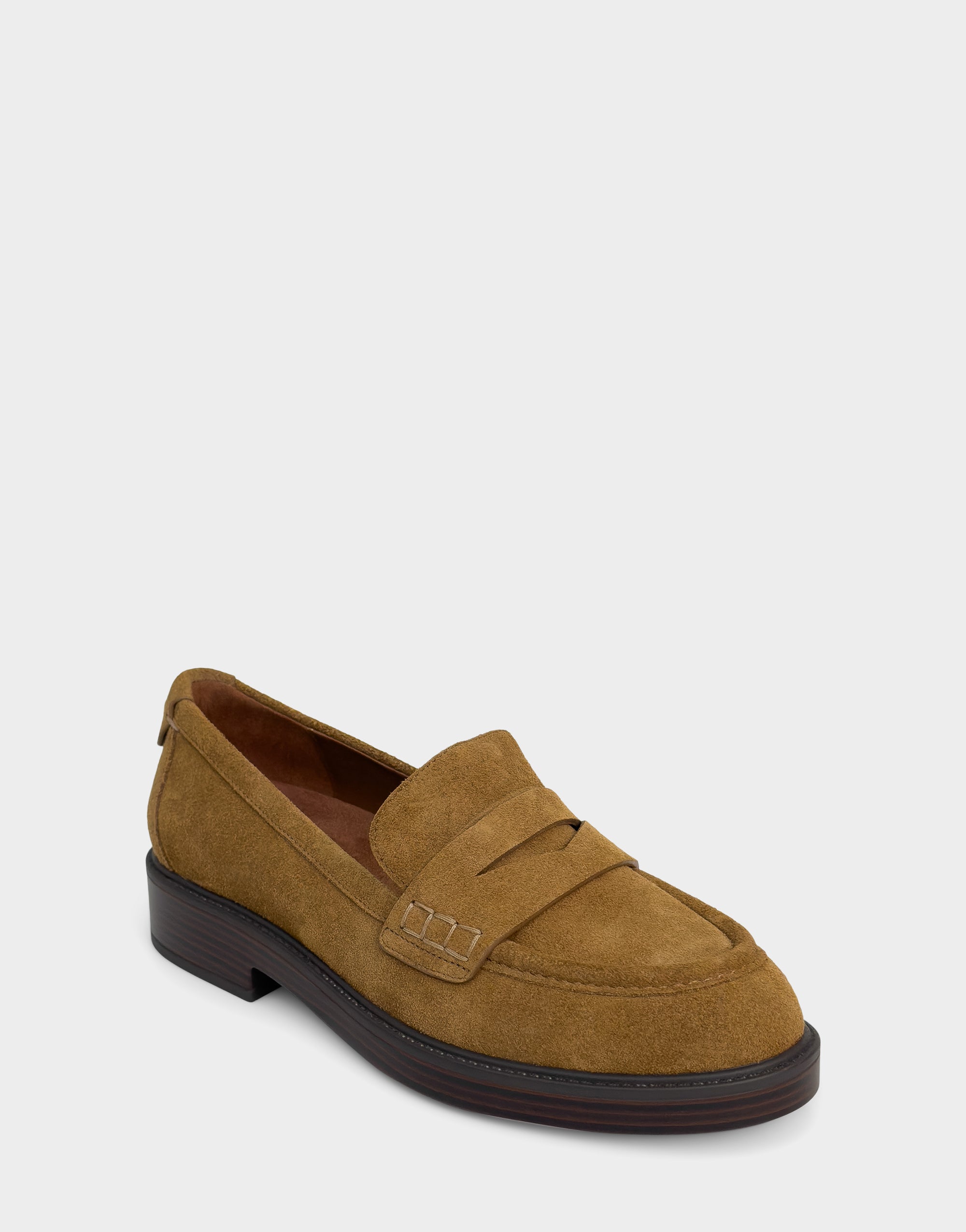 Women's Tailored Loafer in Tobacco Suede