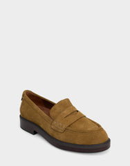 Women's Tailored Loafer in Tobacco Suede