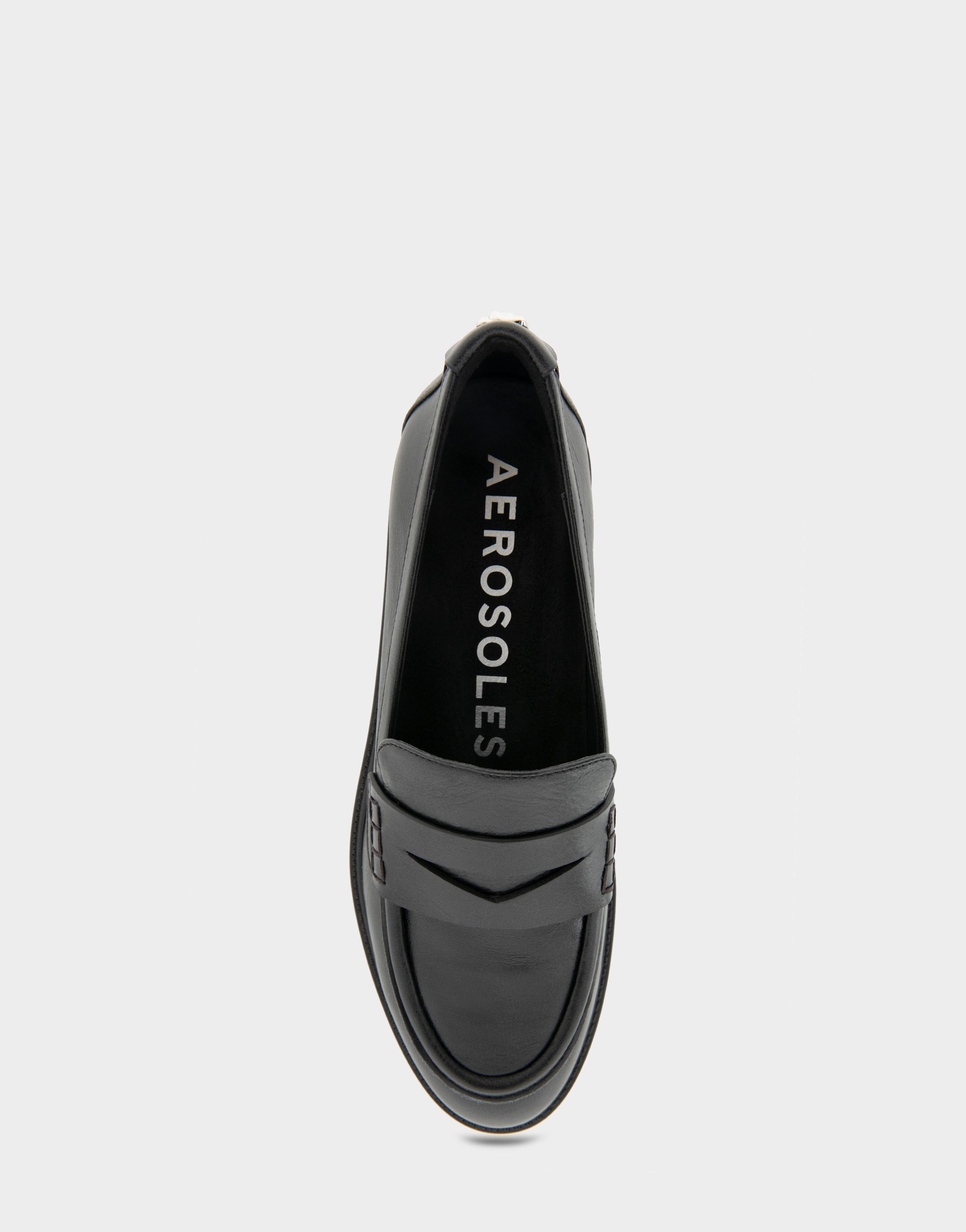 Women's Tailored Loafer in Black Leather