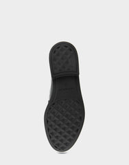 Women's Tailored Loafer in Black Leather