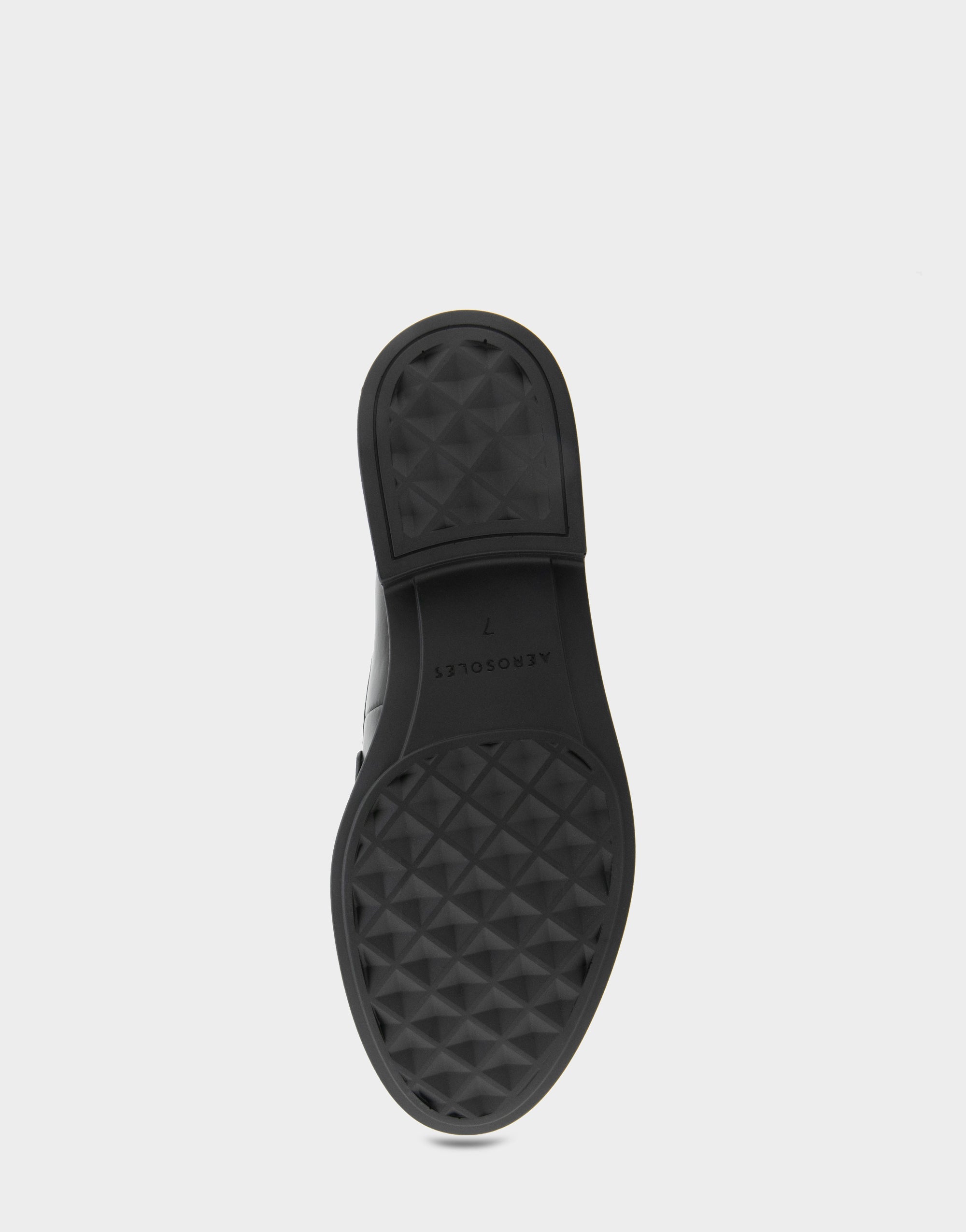 Women's Tailored Loafer in Black/Leopard Faux Leather