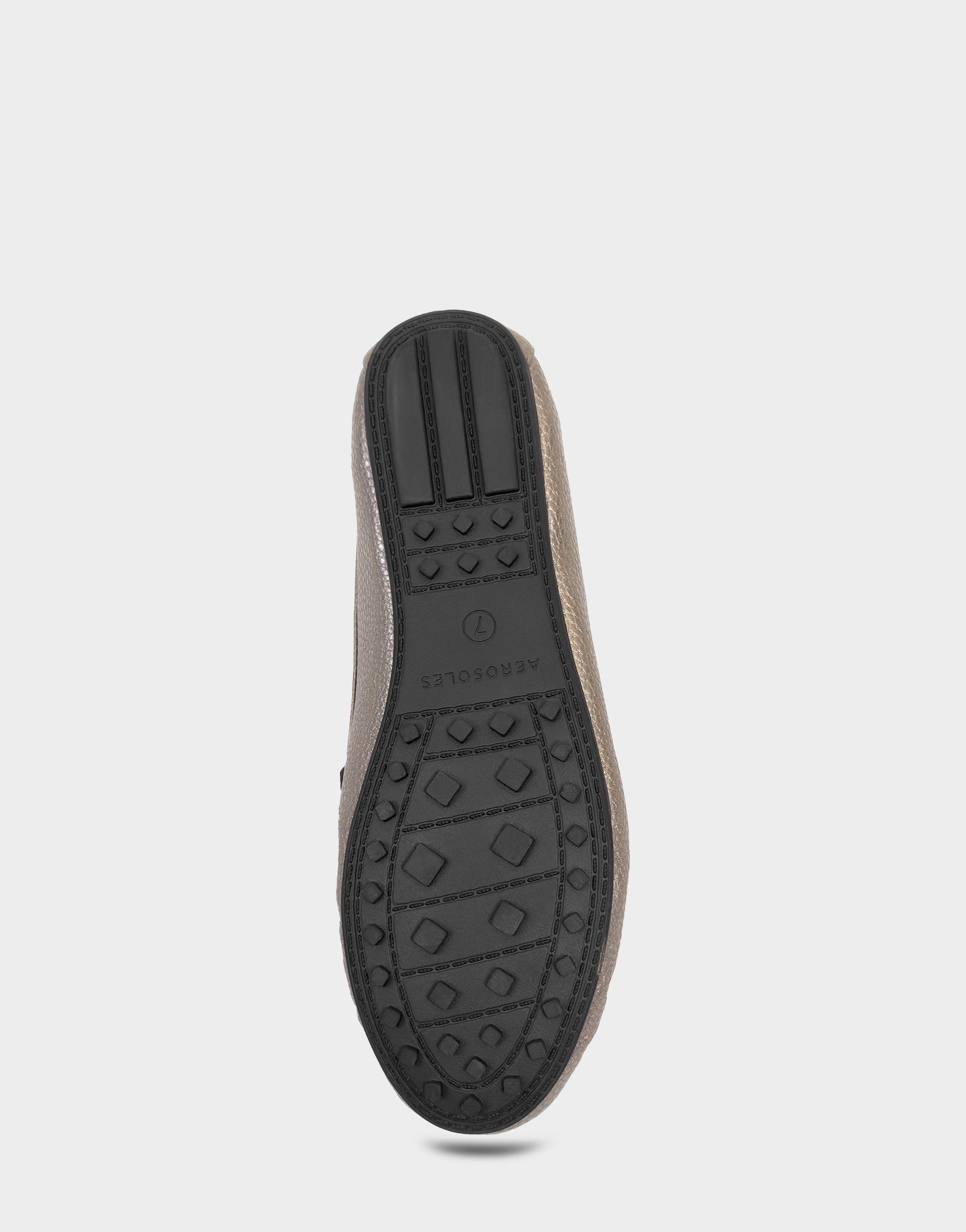 Women's Driver in Gunmetal Faux Leather