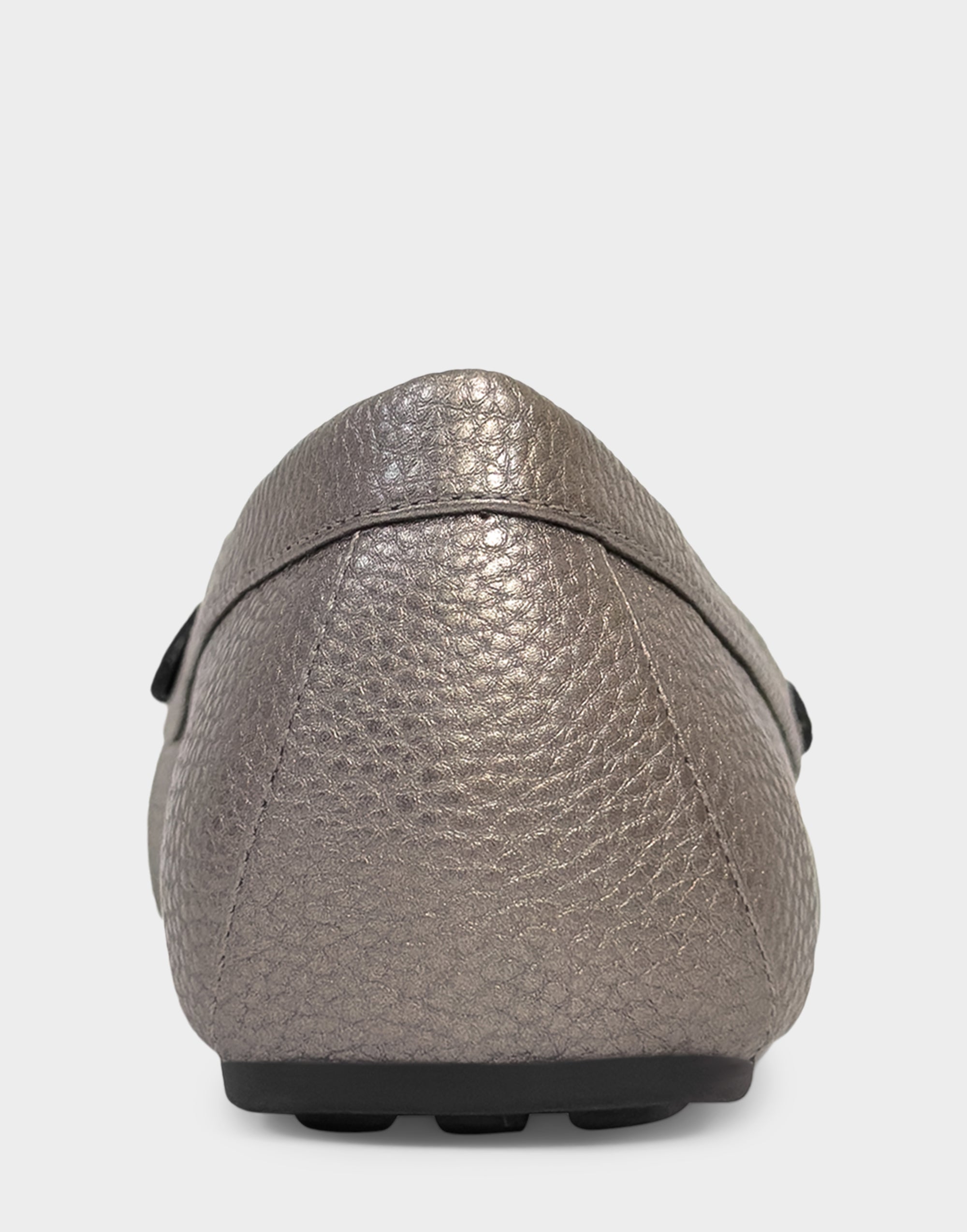 Women's Driver in Gunmetal Faux Leather