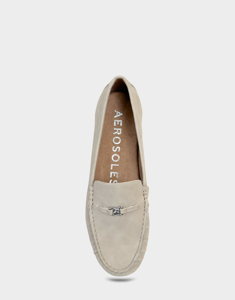 Women's Driver in Stone Faux Nubuck