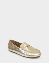 Women's Driver in Soft Gold Faux Leather