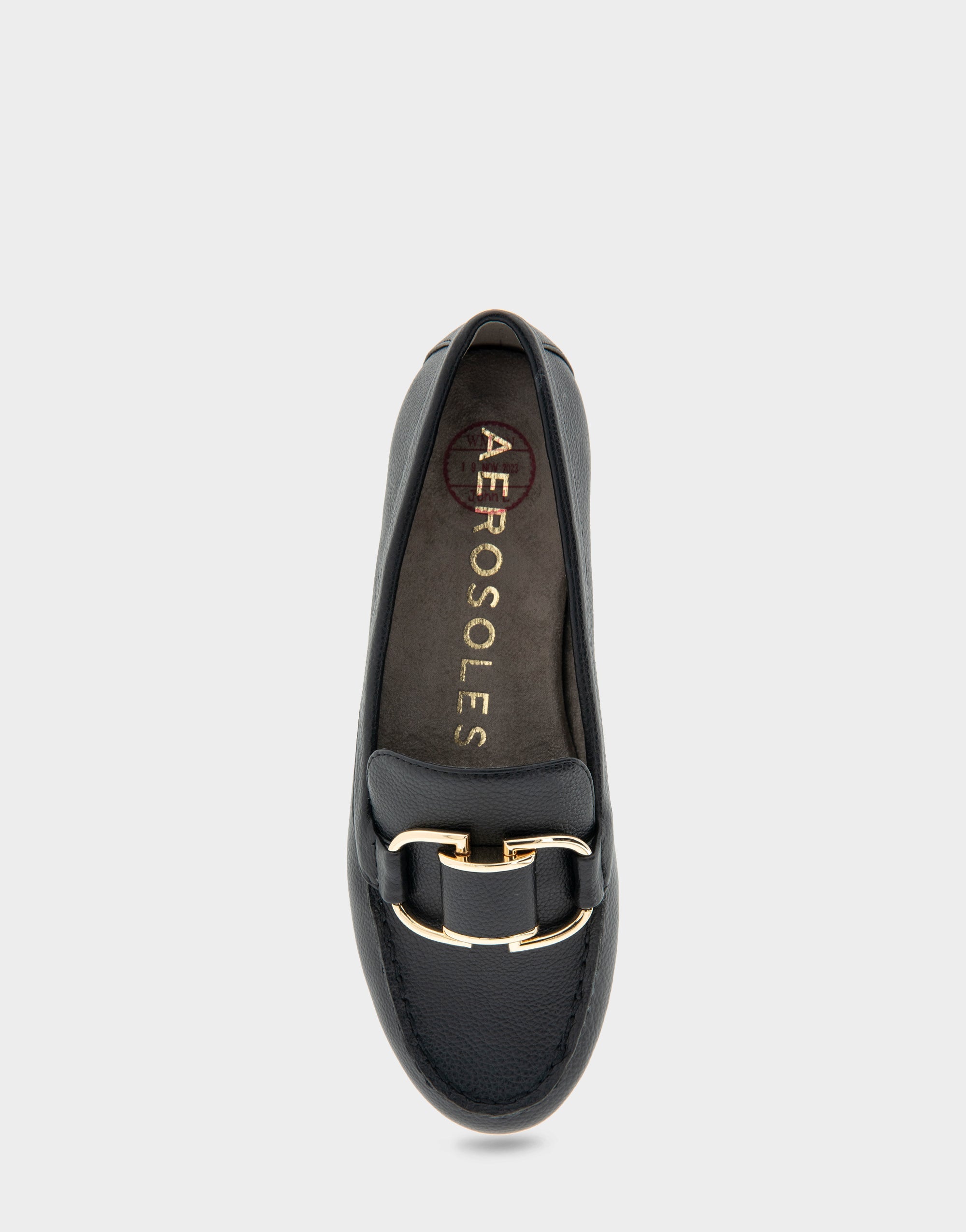 Denver Black Faux Leather Ornamented Loafer