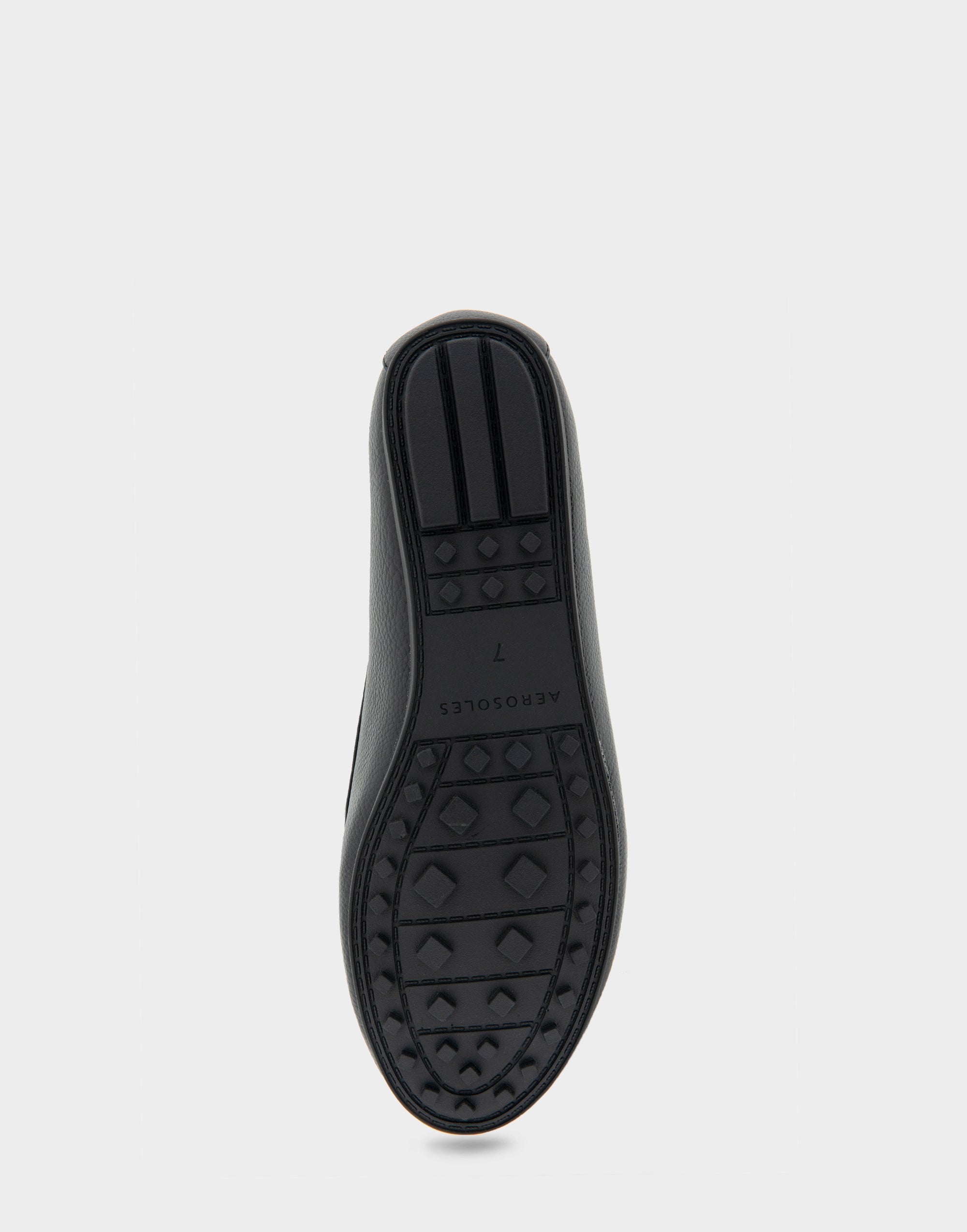 Denver Black Faux Leather Ornamented Loafer