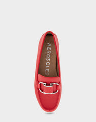 Denver Racing Red Faux Leather Ornamented Loafer