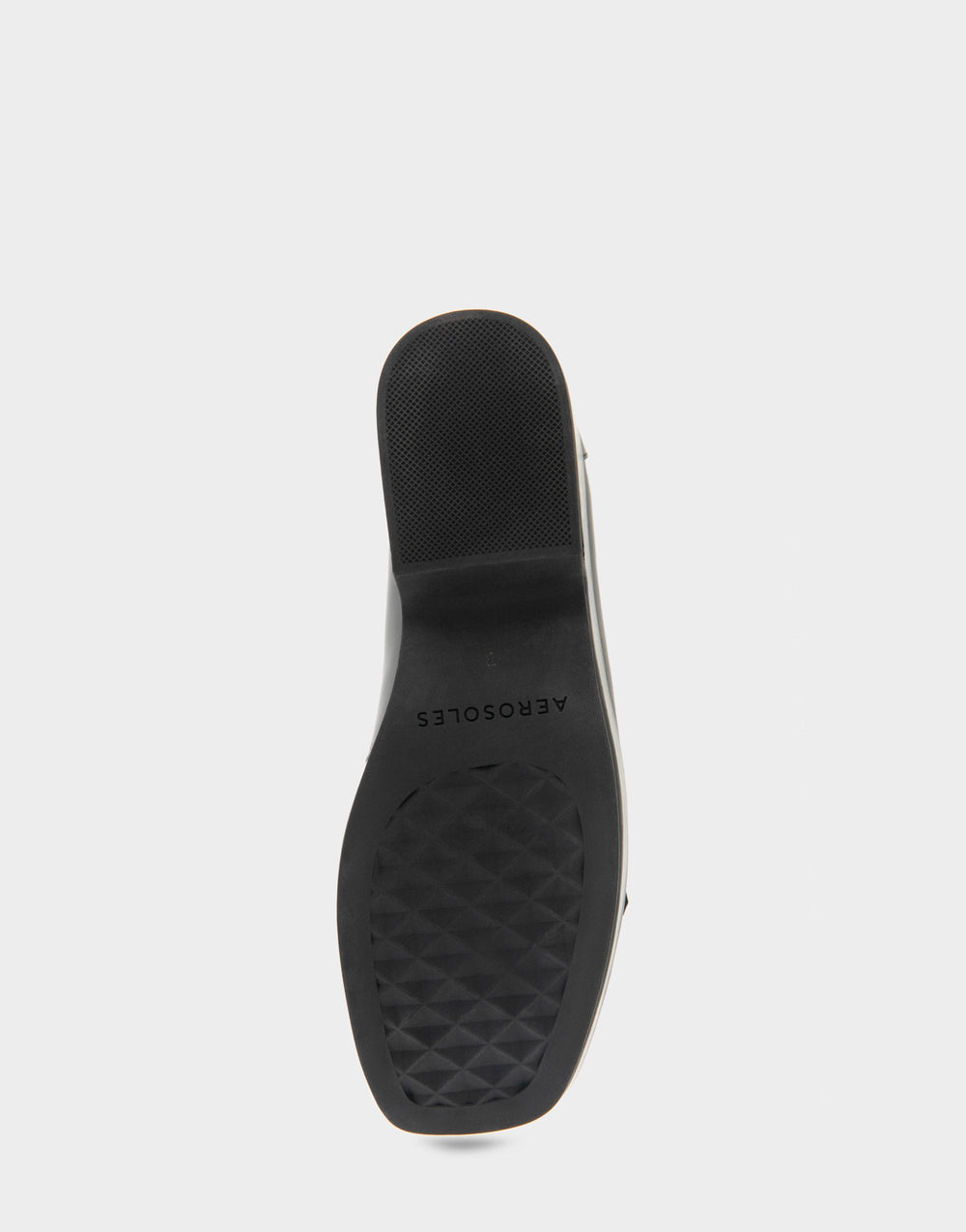 Women's Flatform Loafer in Black Faux Leather
