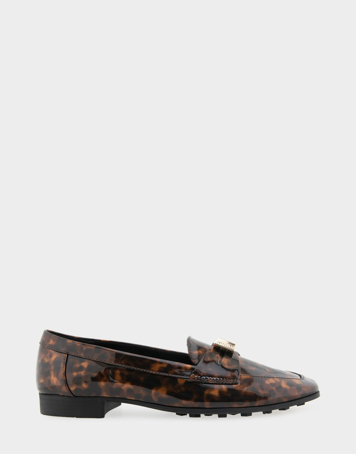 Women's Tailored Loafer in Tortoise Patent