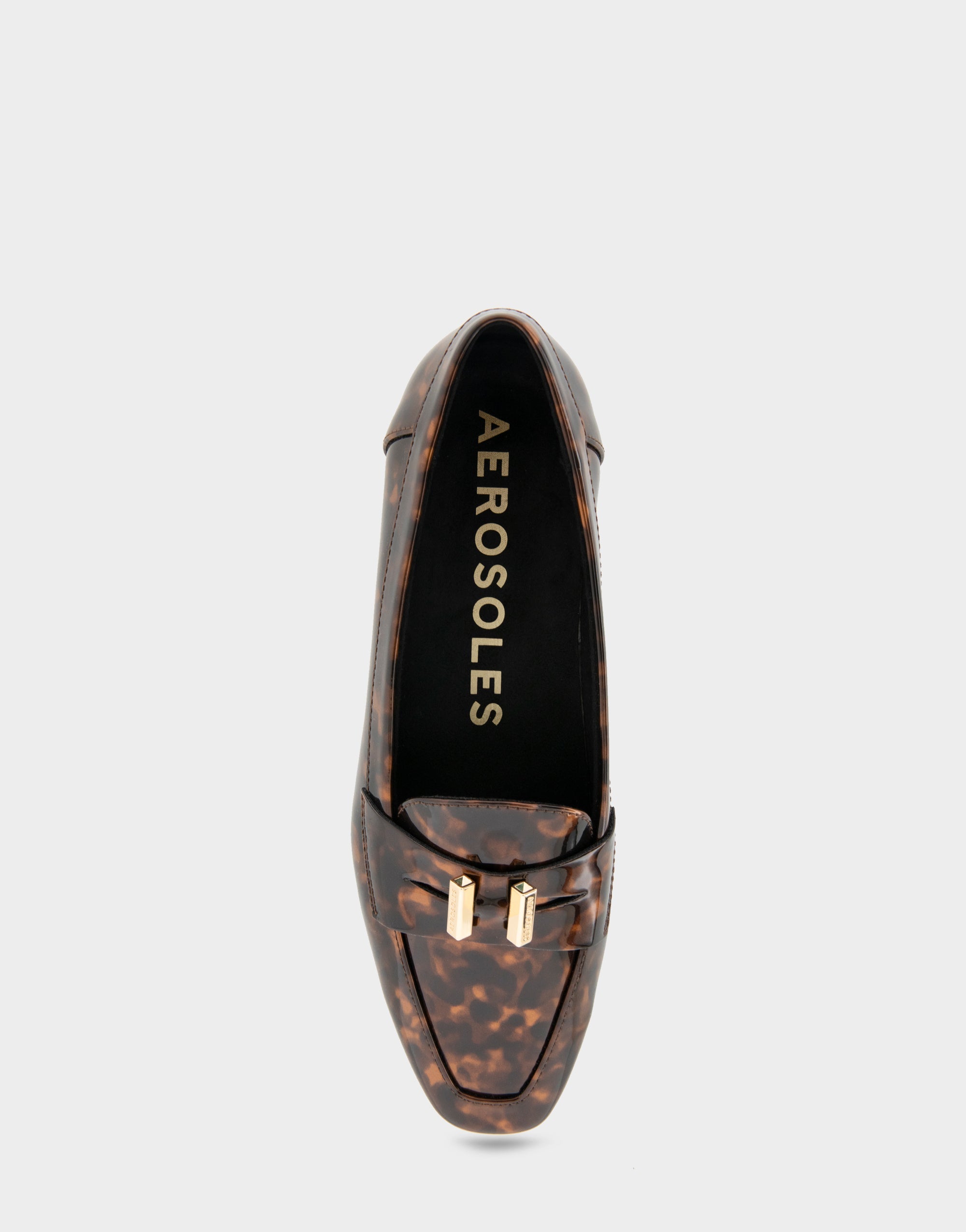 Women's Tailored Loafer in Tortoise Patent