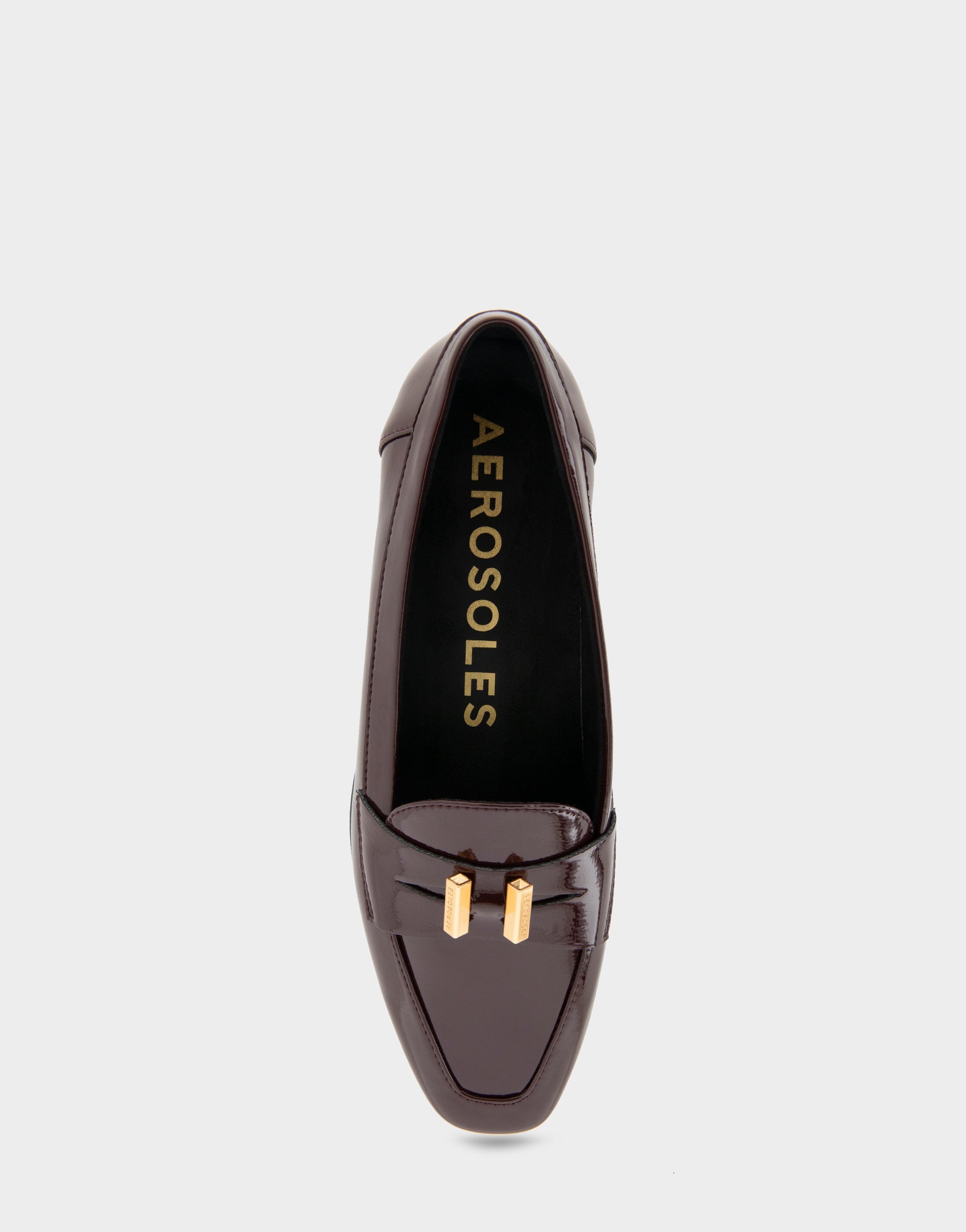 Women's Tailored Loafer in Merlot Crinkle Patent