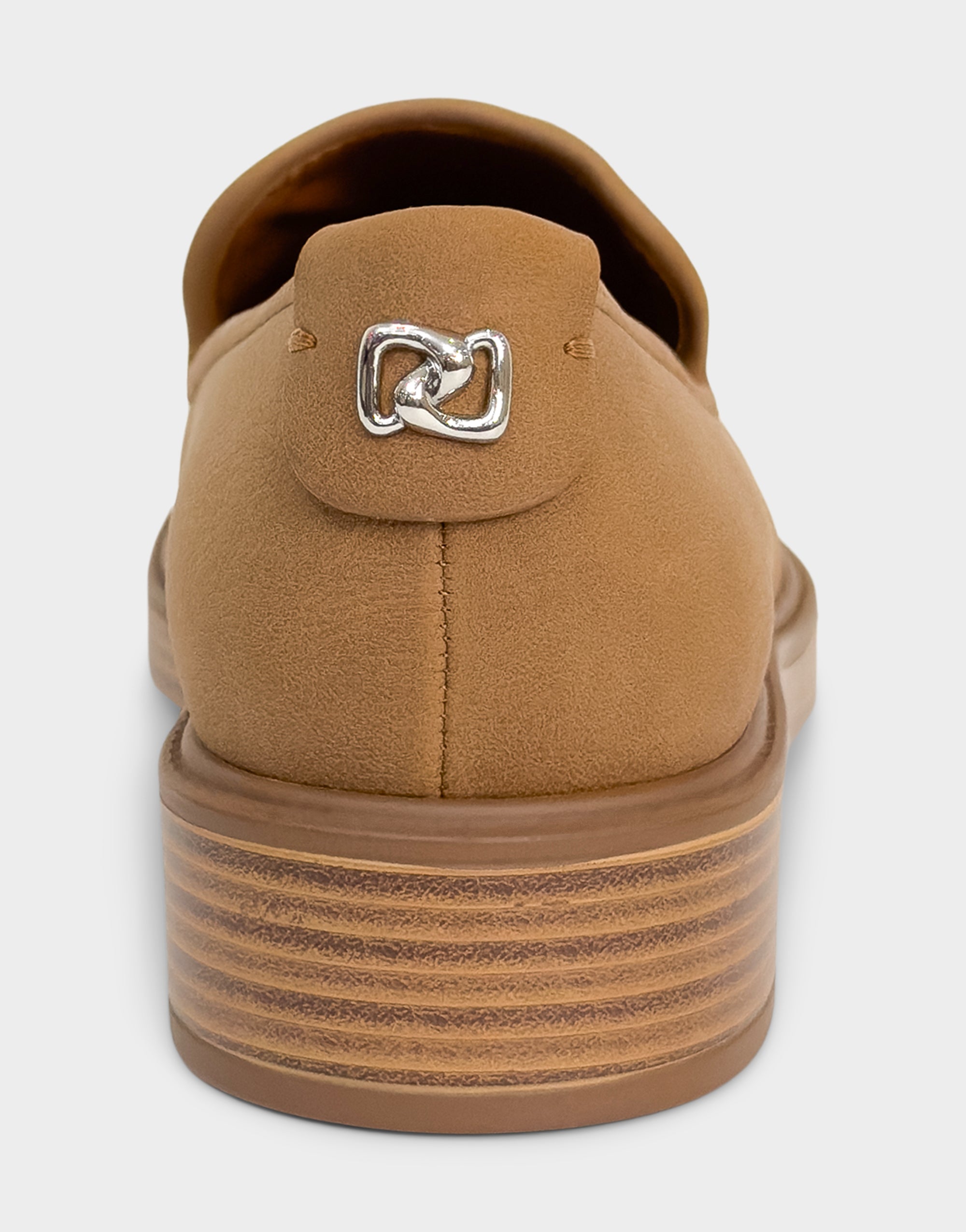 Women's Tailored Loafer in Tan Faux Nubuck