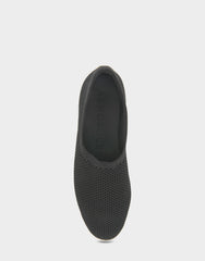 Women's Loafer in Black Knit