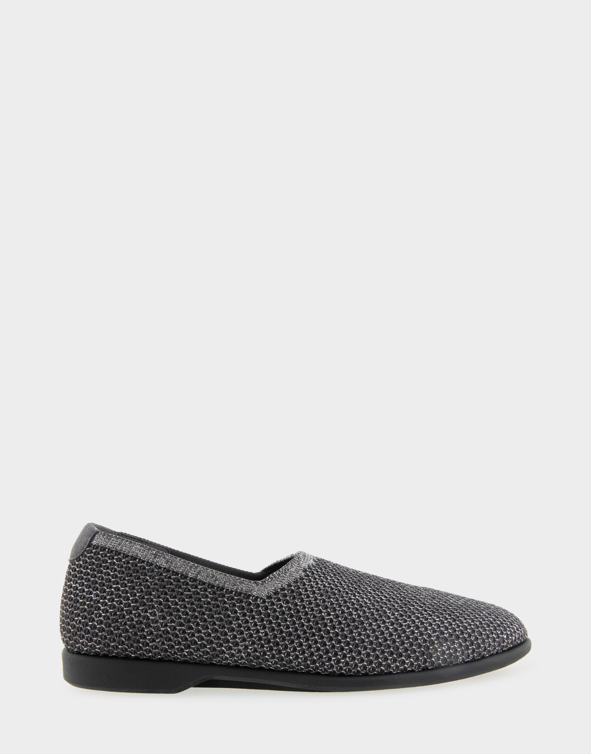 Women's Loafer in Gunmetal Metallic Knit