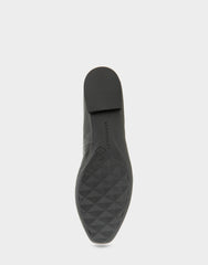 Women's Ballet Flat in Black Leather