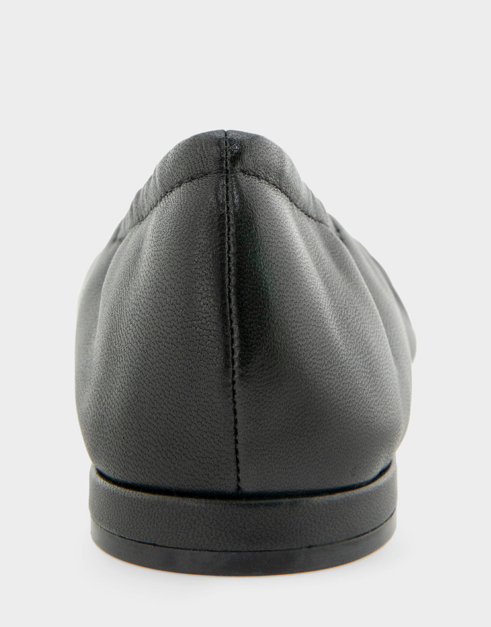 Women's Ballet Flat in Black Leather