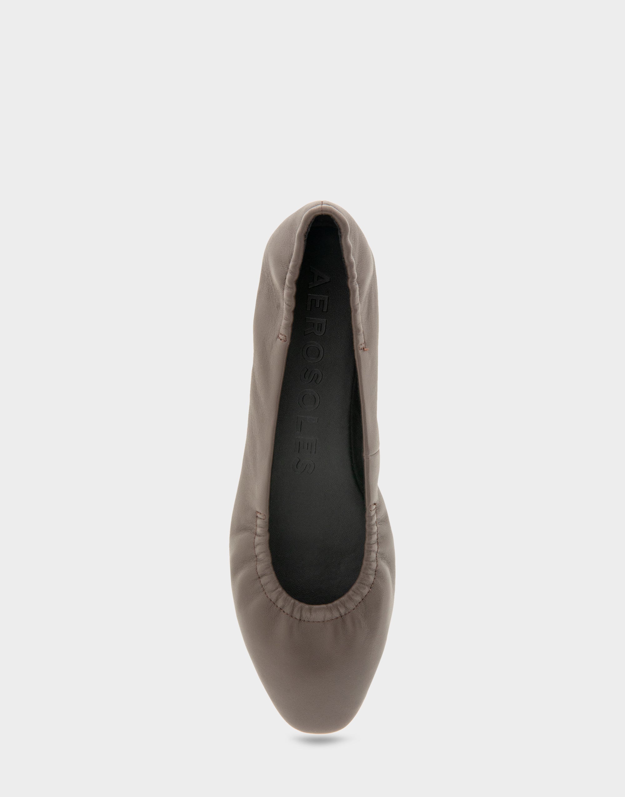 Women's Ballet Flat in Java Leather