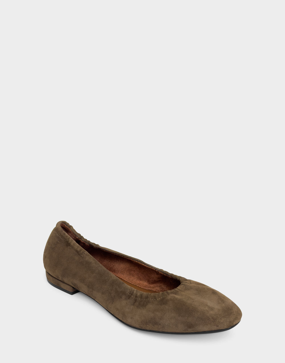 Women's Ballet Flat in Mocha Suede