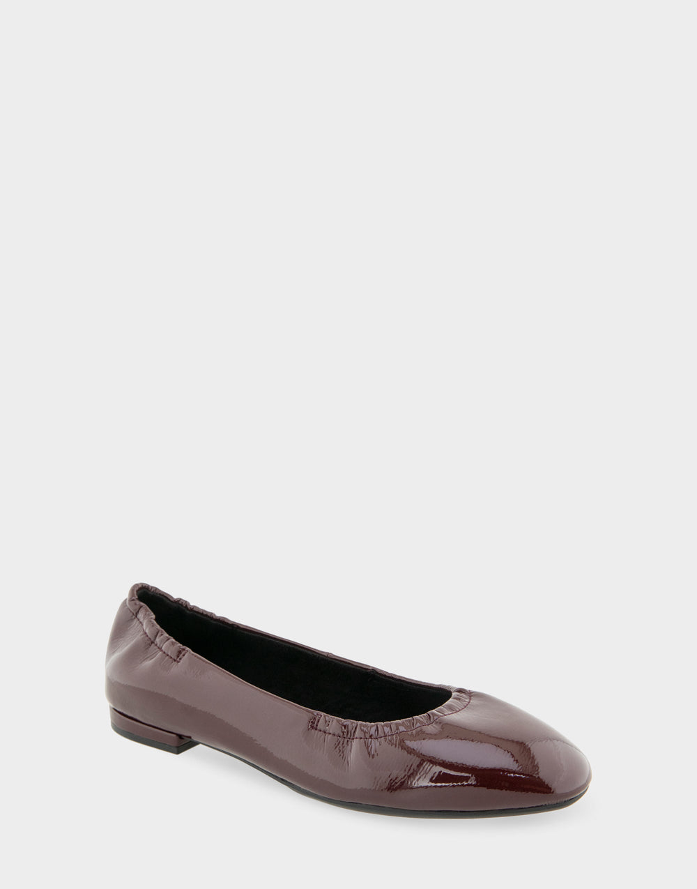 Women's Ballet Flat in Merlot Crinkle Patent