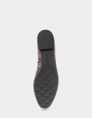 Women's Ballet Flat in Merlot Crinkle Patent