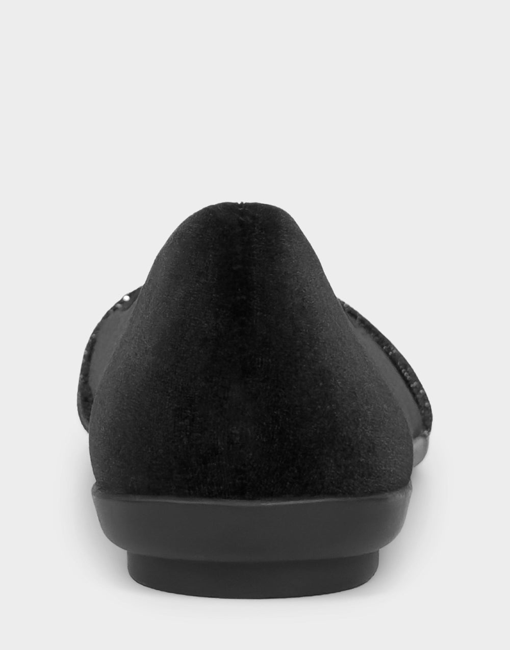 Women's Dress Flat in Black Velvet