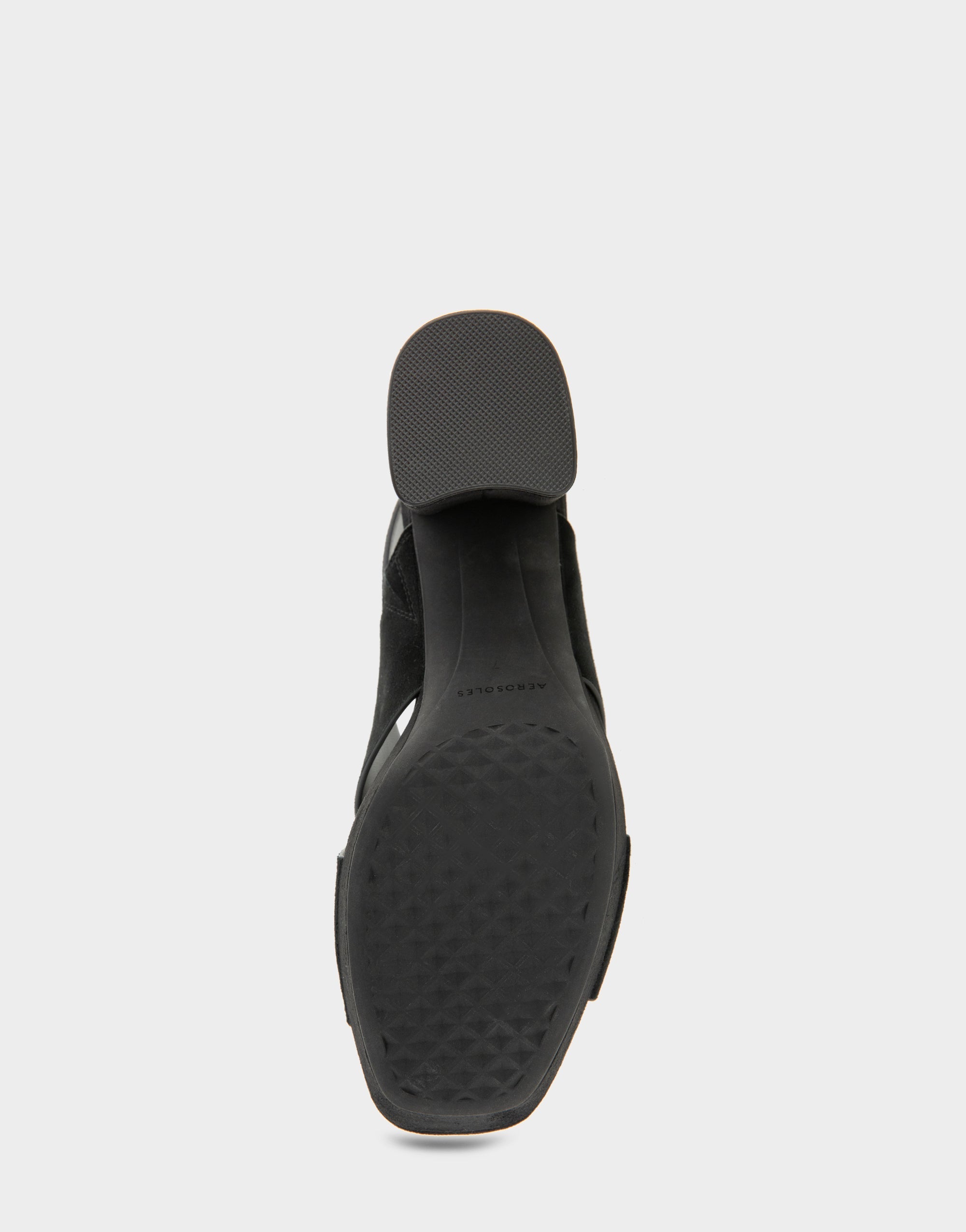 Women's Platform Sandal in Black Suede